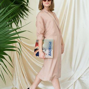 Anthropologie Harlyn Wrap Dress Pink